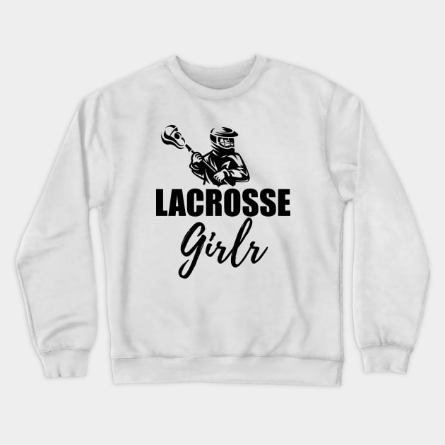 Lacrosse Girl Crewneck Sweatshirt by KC Happy Shop